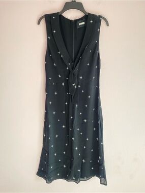 Reformation Ashton Black Stars Celestial Midi Dress Stars Size 2